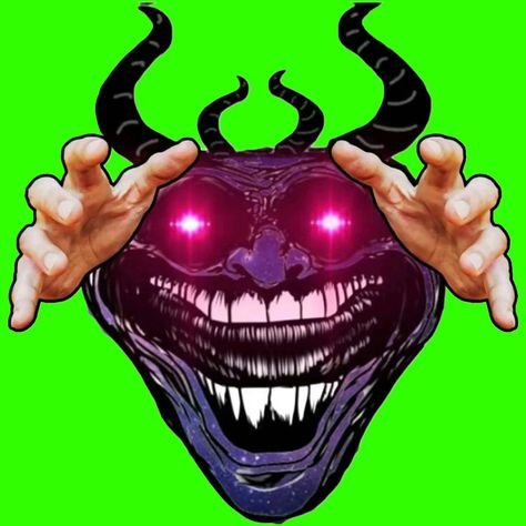 troll face green screen