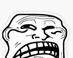 scary troll face