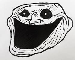 scary troll face
