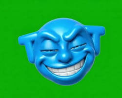 troll face green screen