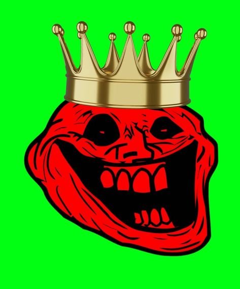 troll face green screen