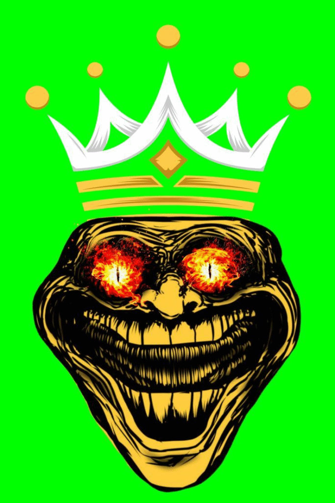 troll face green screen